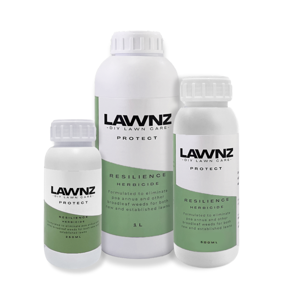 LAWNZ Resilience Herbicide – selective poa annua and broadleaf weed control for ryegrass and tall fescue lawns