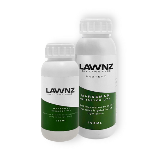LAWNZ Marksman blue spray marker dye for lawn care accuracy