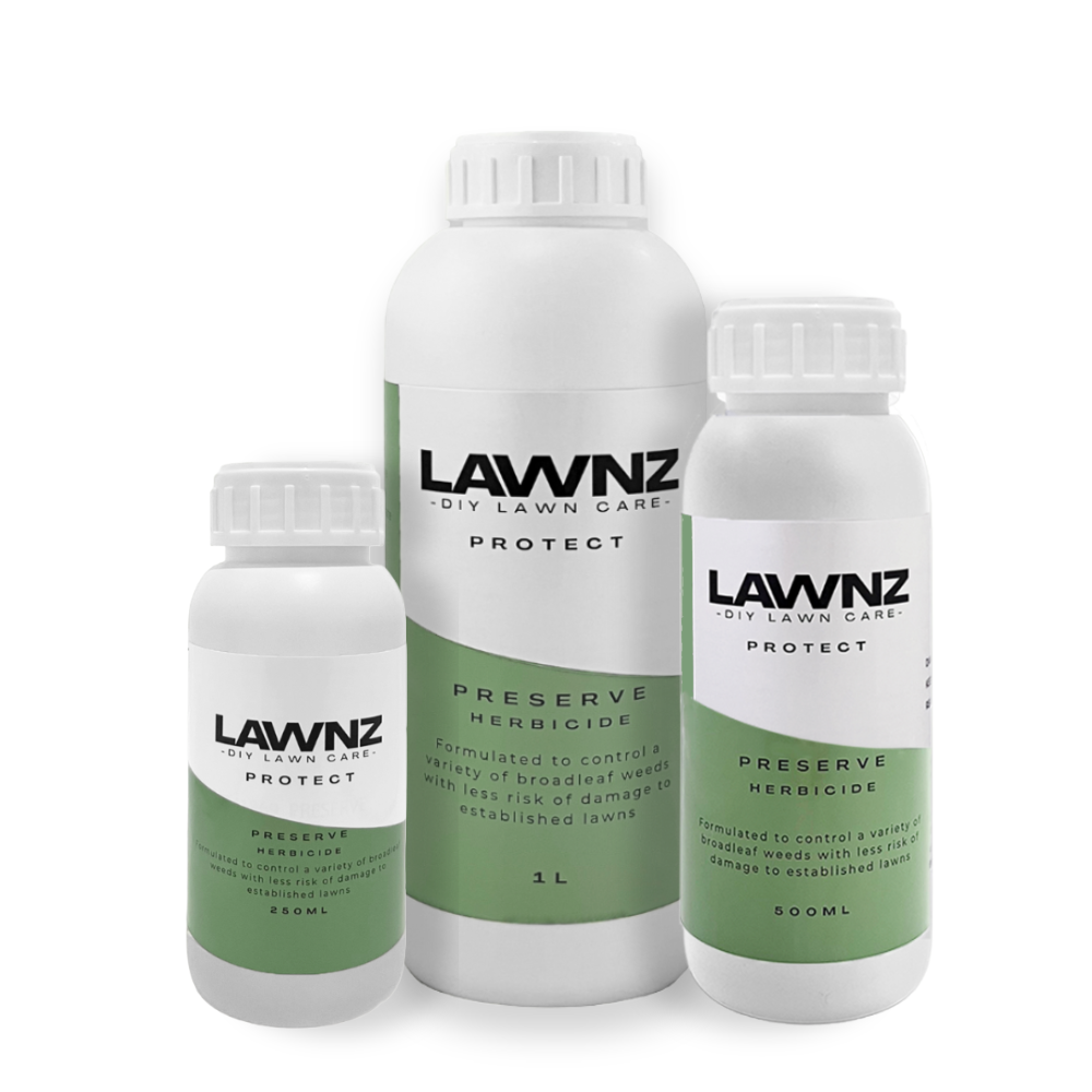 LAWNZ Preserve Herbicide – gentle weed control for new lawns with mecoprop, MCPA and dicamba