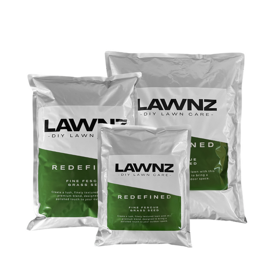 LAWNZ Redefined Fine Fescue Grass Seed – premium blend for shaded or drought-prone lawns, fine-textured and elegant.